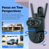 KERUI 5K 10MP Dual Lens PTZ Outdoor Camera - Tuya Smart WiFi 360° Auto-Tracking Alexa